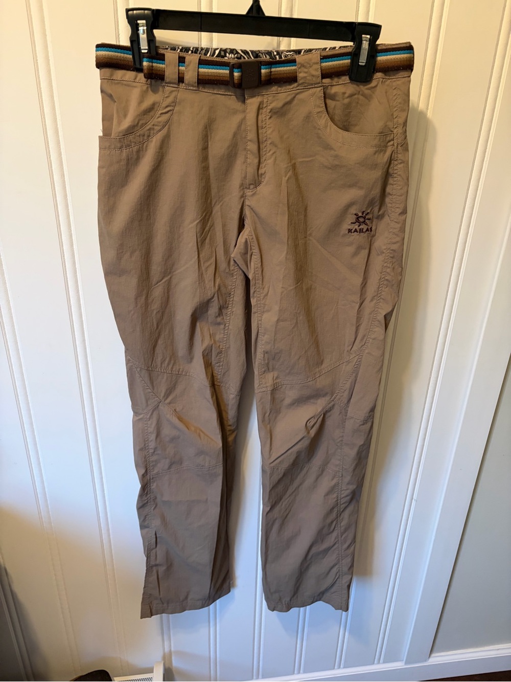 Kailas Men's Hiking Pants Tan Stretch Belted Outdoor Trekking Size M 29x31
